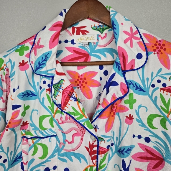 JAYES STUDIO Monkey's Sleep Shirt Bright Multicolored Womens Size S (4-8) - Picture 3 of 13
